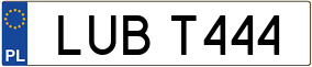 Trailer License Plate